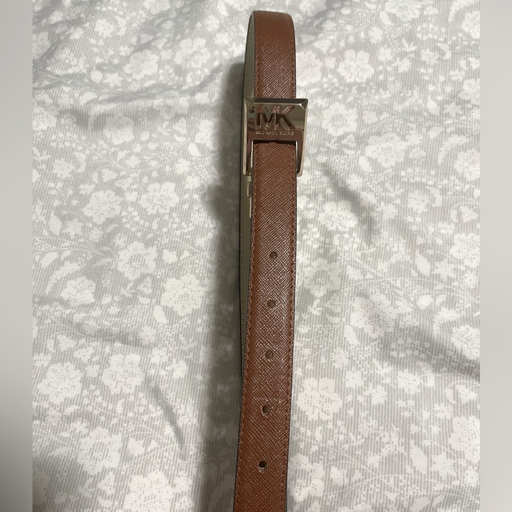 Michael kors twist belt brown/ gold